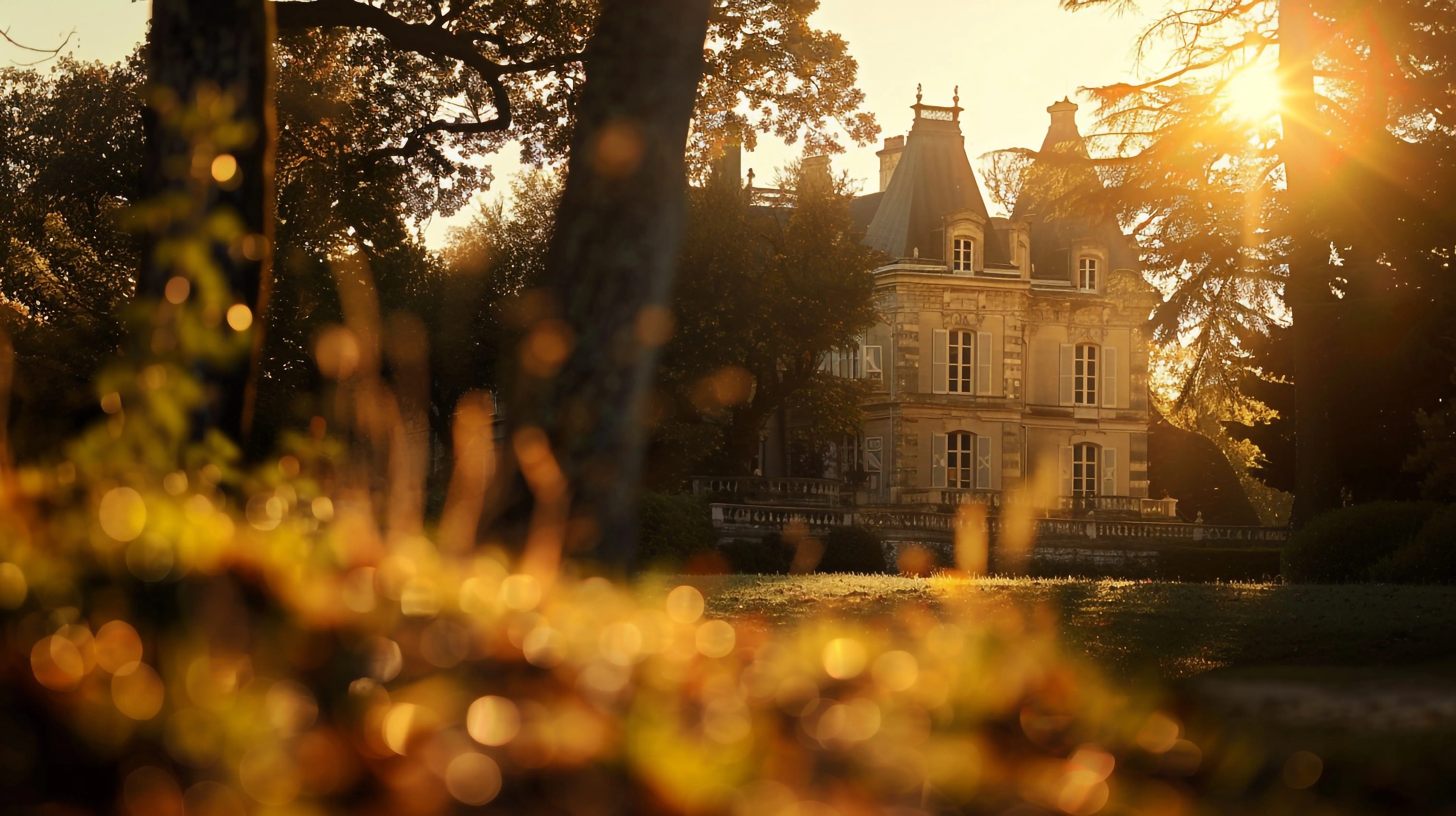 Ein Haus mit einem Garten im Hintergrund